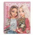 Produktbild: Depesche 13737 TOPModel Leoheart - Malbuch mit 40 vorgedruckten Seiten zum Gestalten von Model Motiven mit Leoparden, inkl. 1 Stickerbogen