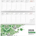 Produktbild: Zettler Tischkalender 146, Jahr 2026, Querkalender, 1 Woche = 1 Seite, 30 x 10 cm