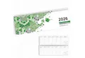 Produktbild: ZETTLER Schreibtischkalender ZETTLER 2026 Pultkalender 1W 1S grün Querkalender Spiralkalender Schre