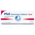 Produktbild: Pfeil Zahnschmerz-Tabletten forte 400 mg Ibuprofen, 20 St. Tabletten