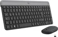 Produktbild: Logitech MK470 Slim Funk Tastatur, Maus-Set Deutsch, QWERTZ Graphit