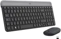 Produktbild: Logitech MK470 Slim Combo Kabelloses Tastatur-Maus-Set, 2.4 GHz Tastatur- und Maus-Set