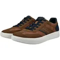 Produktbild: bugatti Sneaker Freizeitschuh, Halbschuh, Schnürschuh mit Lochmuster blau|braun 40 EU