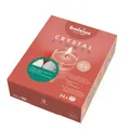 Produktbild: bolsius – Teelichter Clear Cup Transparente Hülle Weiß Brenndauer 6 Stunden - 24 Stück im Karton mit Pflanzliches Wachs, 6h box 24