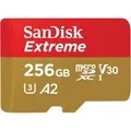 Produktbild: Extreme 256 GB microSDXC, Speicherkarte UHS-I U3, Class 10, V30, A2