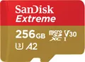 Produktbild: SanDisk Extreme microSDXC A2 UHS-I U3 V30 190MB/s Speicherkarte + Adapter 256GB