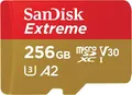 Produktbild: SanDisk Extreme microSDXC UHS-I Speicherkarte 256 GB + Adapter A2, C10, V30, U3