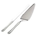 Produktbild: versilbertes Tortenbesteck Set mit Messer & Kuchenheber 2-teilig