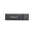 Produktbild: Intenso Alu Line Typ-A 8GB USB-Stick Anthrazit Mit Schutzkappe, bis zu 28 MB/s, USB 2.0 3521461