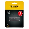 Produktbild: Intenso Alu Line 8 GB anthrazit USB 2.0 Stick Speicher 8GB AluLine 3521461 OVP