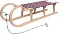 Produktbild: großer Holzschlitten | 120 cm lang | auf massiven und stabilen Kufen