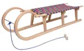 Produktbild: Großer Holzschlitten mit Sitz ZWEI-PERSONEN-Schlitten auf Kufen 120cm