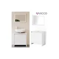 Produktbild: VICCO Badmöbel Set EMMA Weiß - Spiegel Waschtischunterschrank Badschrank