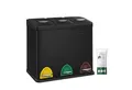 Produktbild: SONGMICS Mülleimer Mülleimer, Mülltrennsystem, aus Metall, 3 x 8L, Küche