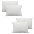Produktbild: Haus und Deko 4er Set Füllkissen Innenkissen Polyester Sofakissen Kopfkissen Kissen Weiß Inlett (40 x 50 cm)