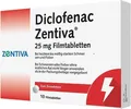 Produktbild: DICLOFENAC Zentiva 25 mg Filmtabletten 10 St.