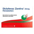 Produktbild: Diclofenac Zentiva 25mg
