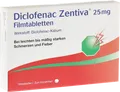 Produktbild: Zentiva Pharma GmbH DICLOFENAC Zentiva 25 mg Filmtabletten 10 St 10273621