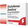 Produktbild: DICLOFENAC Zentiva 25 mg Filmtabletten 10 St