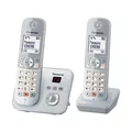 Produktbild: Panasonic KX-TG6862GS Schnurlostelefon mit Anrufbeantworter und 2 Mobilteilen