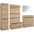 Produktbild: Carryhome Garderobe, Anthrazit, Buche, Holzwerkstoff, 5-teilig, 276x200x40 cm, Garderobe, Garderoben-Sets & Serien, Garderoben-Sets