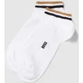Produktbild: BOSS Sneaker-Socken mit Label-Detail im 2er-Pack in Weiss, Größe 39-42