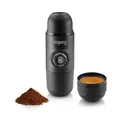 Produktbild: WACACO Camping Kaffeemaschine Tragbare Kompatibel Gemahlener Kaffee, Kleine Reisekaffeemaschine, Manuell von Piston Action betrieben, Mini Kaffeemaschine für unterwegs, Minipresso GR, Schwarz
