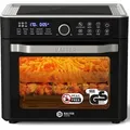 Produktbild: Balter Heißluftfritteuse HL-2200, Friteuse, 22 Liter, Mini Backofen, LCD Display, 15 Programme, bis 200 Rezepte, inkl. Rezeptheft - Schwarz