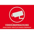 Produktbild: ABUS Warnaufkleber AU074052V Videoüberwachung ohne Logo 74 x 52,5 mm reflektierend