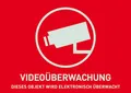 Produktbild: Abus Aufkleber Videoüberwachung AU1321 7,4 x 5,25 cm