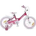 Produktbild: Byox Kinderfahrrad 18 Zoll Lovely, Stützräder, Klingel, Reflektoren, ab 5 Jahre - Weiß/Rosa