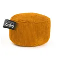 Produktbild: Lumaland Pouf Sitzsack-Hocker Pouf rund Cord 50l senfgelb, supersofte Füllung EPS-Perlen