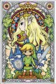 Produktbild: Nintendo Die Legende von Zelda 'Glasmalerei' Maxi Poster,61 x 91.5 cm