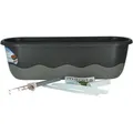 Produktbild: Plastia Blumenkasten Mareta 60 Anthrazit Grau Wasserspeicher