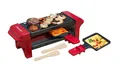 Produktbild: Raclette für 1 bis 2 Personen Mini Tischgrill mit zwei Pfännchen und zwei Hol...
