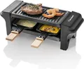 Produktbild: Bestron Raclette für 1 bis 2 Personen, Mini Tischgrill mit zwei Pfännchen