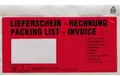 Produktbild: HEAD Dokumententasche DIN lang Rot Lieferschein-Rechnung, mehrsprachig mit Selbstklebung 250St.