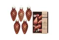 Produktbild: MAGIC by Inge Christbaumschmuck, Christbaumschmuck Zapfen 4,5cm Glas 12 Stück - Warm Terracotta
