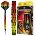 Produktbild: WINMAU Firestorm Flame 18 Gramm Barrel / 20 Gramm Gesamtgewicht Professionelles Wolfram-Dart-Set mit Flights und Schäften (Shafts)