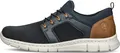 Produktbild: Rieker Herren Sneaker Stoff Schlupfschuh Gummizug B7796, Größe:42 EU, Farbe:Blau