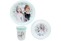 Produktbild: Disney Kindergeschirr-Set Disney Die EIskönigin Elsa Kinder Anti Rutsch Geschirr-Set 3 teilig (3-tlg), 1 Personen, Becher, Teller, Schüssel