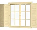 Produktbild: Fensterläden SKAN HOLZ Doppelfenster 28/45 mm groß, natur