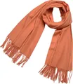 Produktbild: DonDon Damen Winter-Schal groß und flauschig 200 x 70 cm - Orange