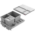 Produktbild: Hailo 3620511 Abfallsorter SEPARATO K 50 mit 3-fach-Trennung für 50 cm Schrankbreite / Abfallsorter / Mülleimer - Hellgrau