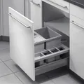 Produktbild: Hailo 3620511 Abfallsorter SEPARATO K 50 mit 3-fach-Trennung für 50 cm Schrankbreite / Abfallsorter / Mülleimer