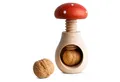 Produktbild: Creative Home Nussknacker Fliegenpilz Form 10 x 6 cm mit Schraubmechanismus, rot-weiße Kappe