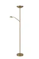 Produktbild: LUCIDE ZENITH - Stehlampe Mit Leselampe - LED Dim. - 3000K - Mattes Gold/Messing