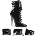 Produktbild: DOMINA-1023 Damen Booties von Devious, Schwarz , EU 36, US 6 - Schwarz - 36