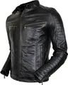 Produktbild: Herren Bikerjacke aus echtem Leder gesteppte Schultern Vintage style Steppjacke(XL)