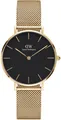 Produktbild: Daniel Wellington - Evergold schwarz Classic Petite, 32 mm, DW00100347, Damenuhr